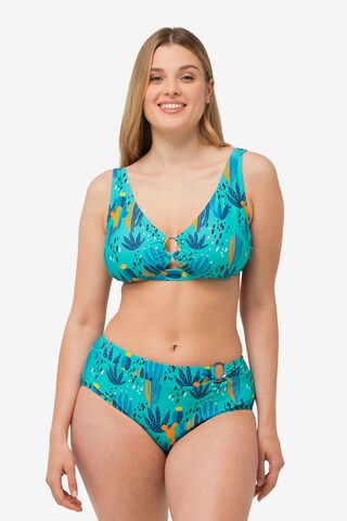 Ulla Popken T-shirt Bikinitop in Blauw