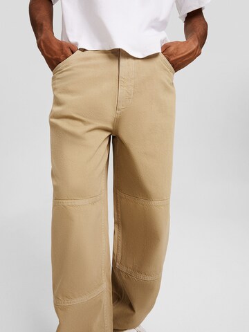 Bershka Loosefit Broek in Beige