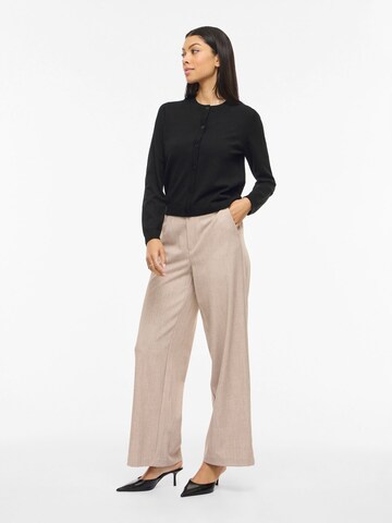 VILA Strickjacke 'VIMalu' in Schwarz