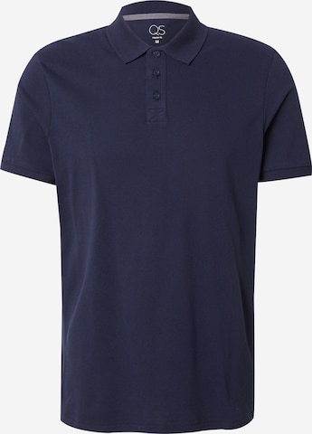 T-Shirt QS en bleu : devant