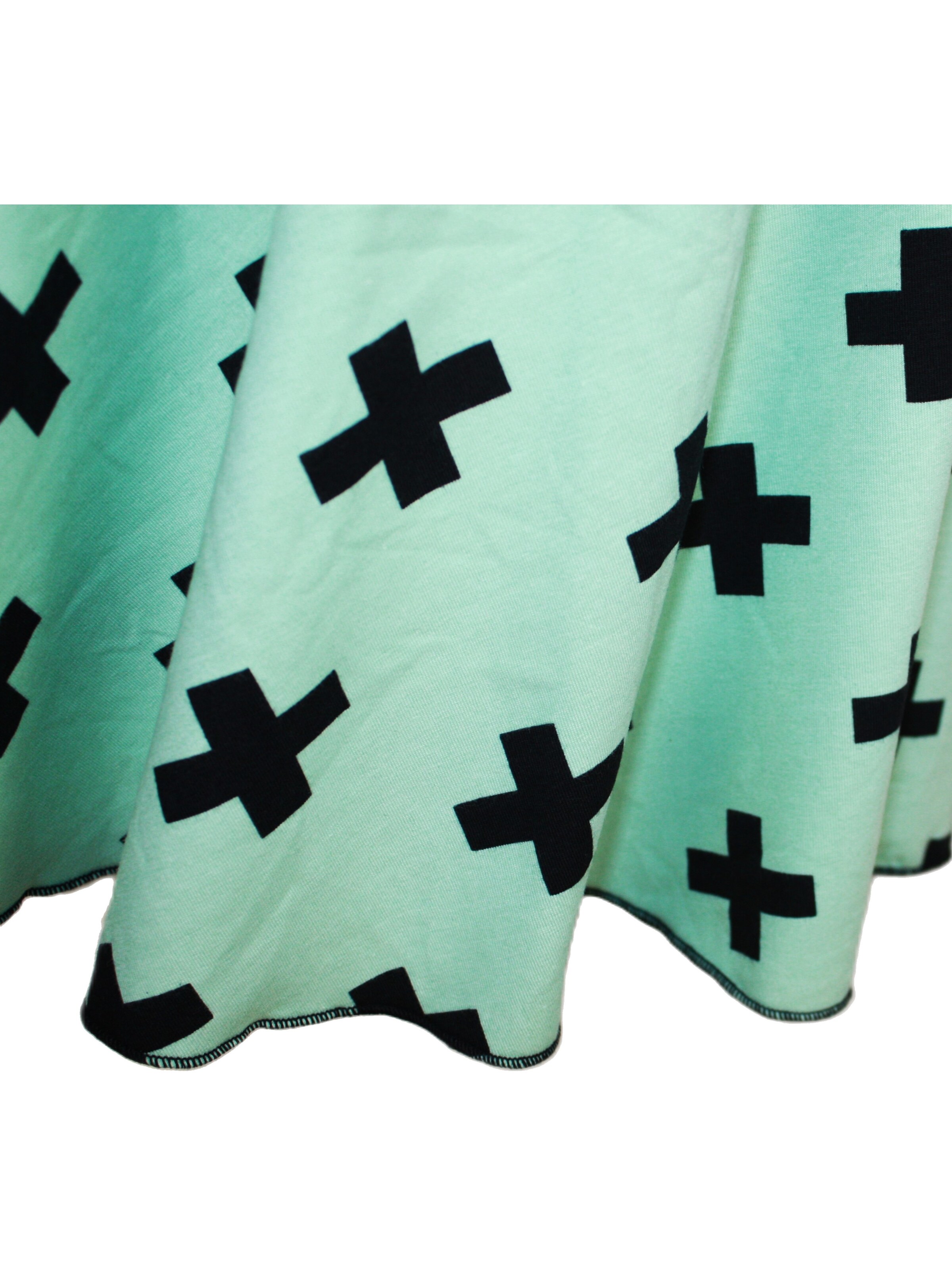 dunkle design Skirt 'Kreuz' in Green