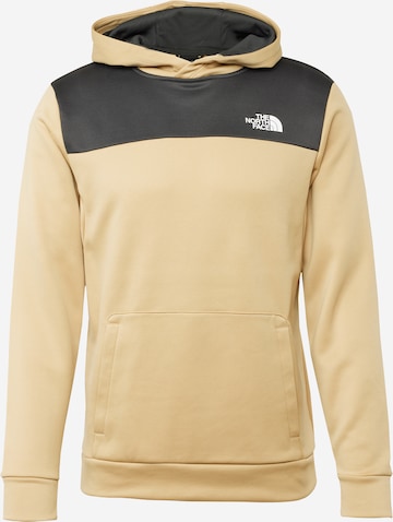 THE NORTH FACE Sports sweatshirt 'REAXION' in Green: front
