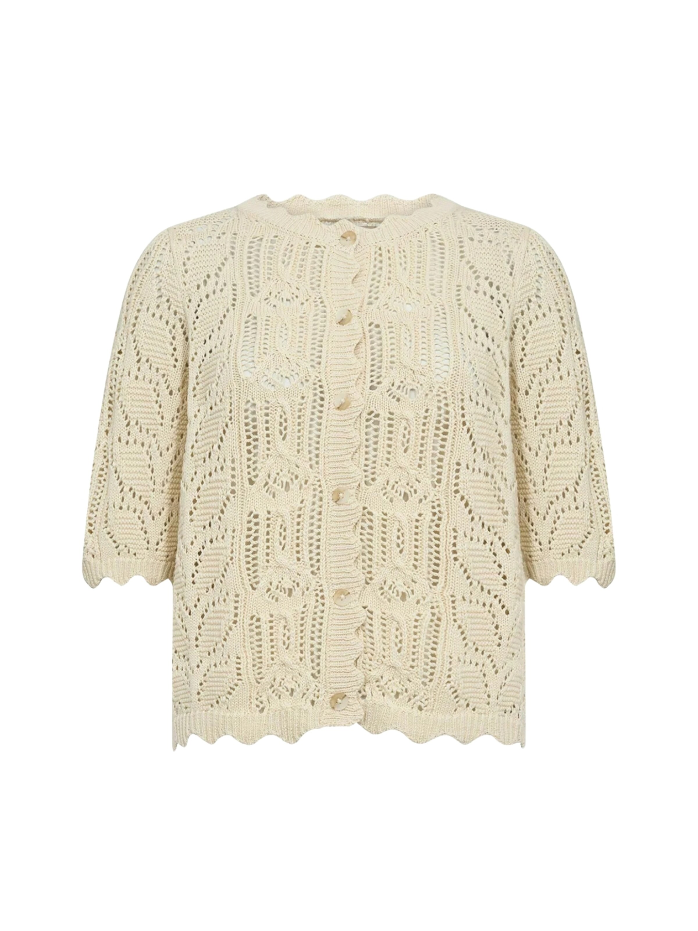 Soyaconcept Neuletakki värissä beige: etupuoli