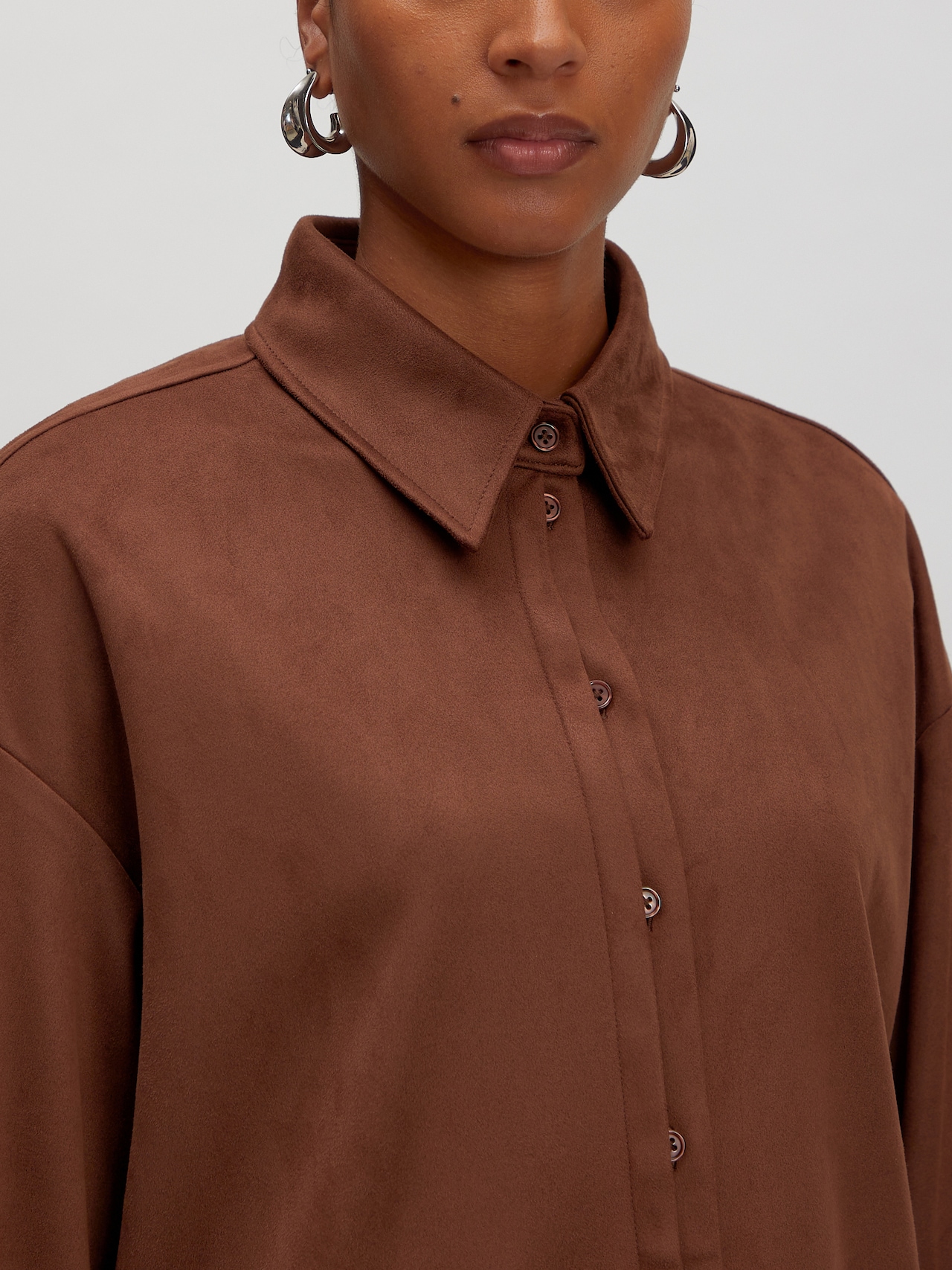 EDITED Produkte Bluse 'Chadia' dunkelbraun