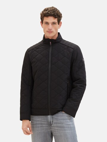 TOM TAILOR Between-season jacket in Black: front