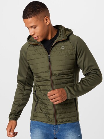 Coupe regular Veste mi-saison JACK & JONES en vert : devant