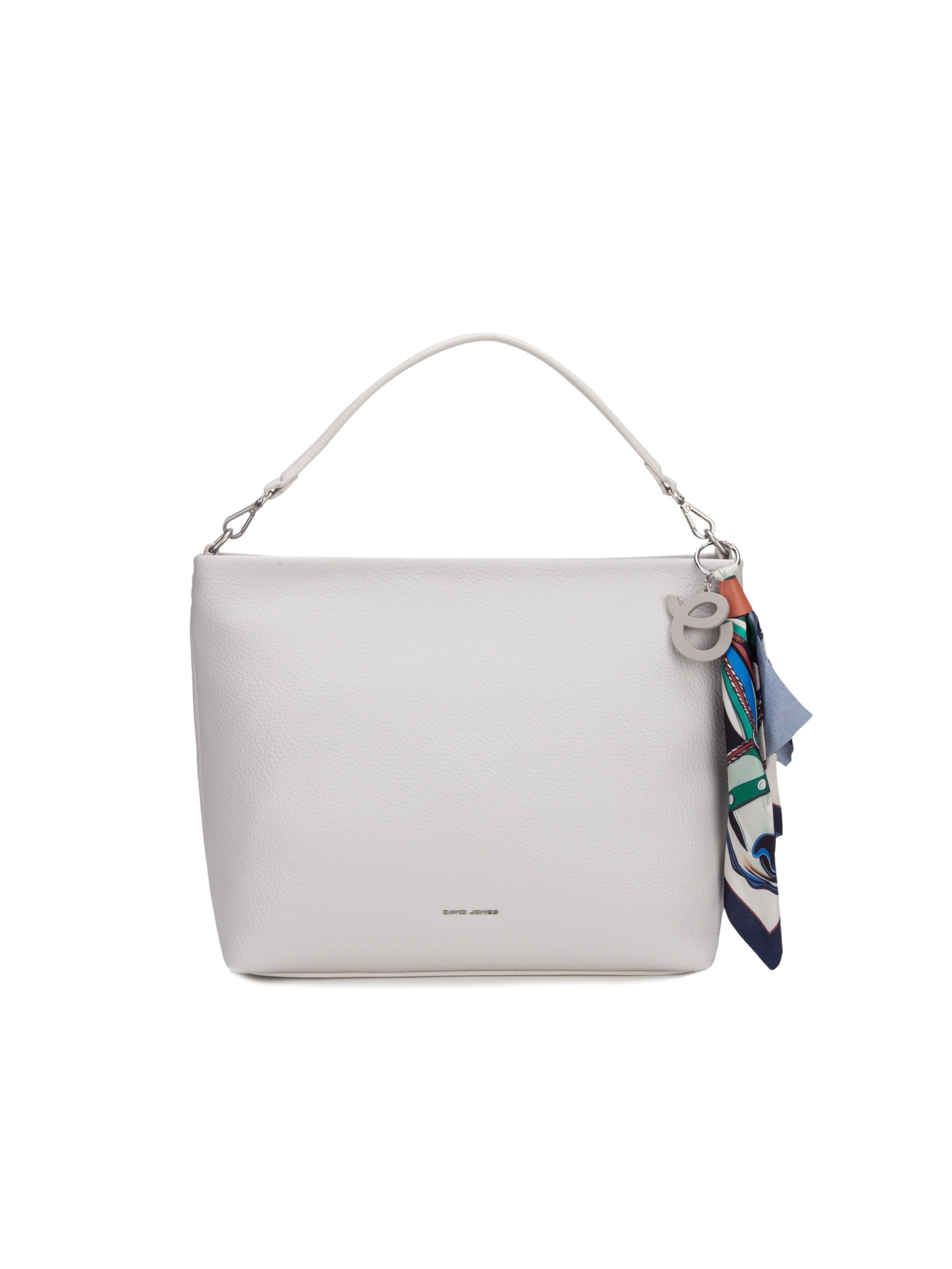 Borsa a spalla 'Borsa Hobo David Jones con Foulard Multicolore e Charm' di David Jones in beige: frontale