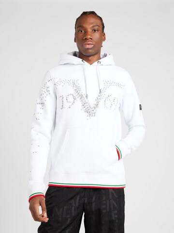 19V69 ITALIA Sweatshirt 'CARTER' in Wit: voorkant
