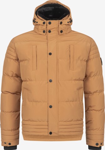 Alessandro Salvarini Winter Jacket 'Fabiano' in Brown: front