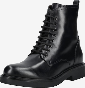 Stivaletto stringato di Nero Giardini in nero: frontale