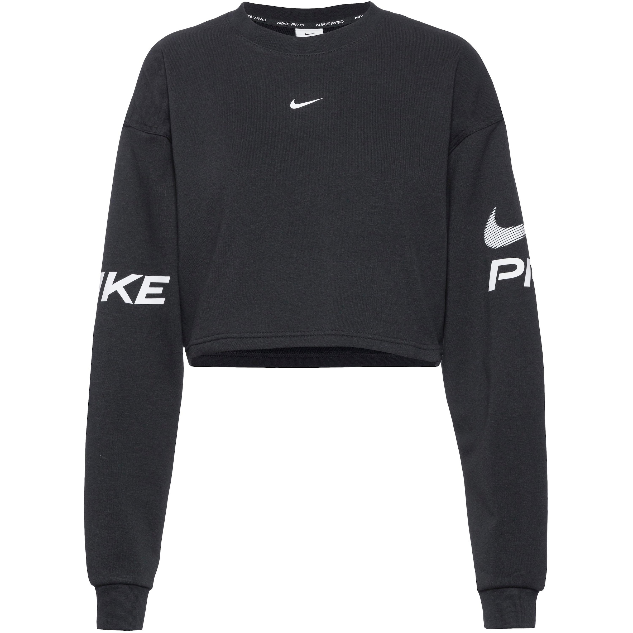 NIKE Sportsweatshirt in schwarz / offwhite, Produktansicht