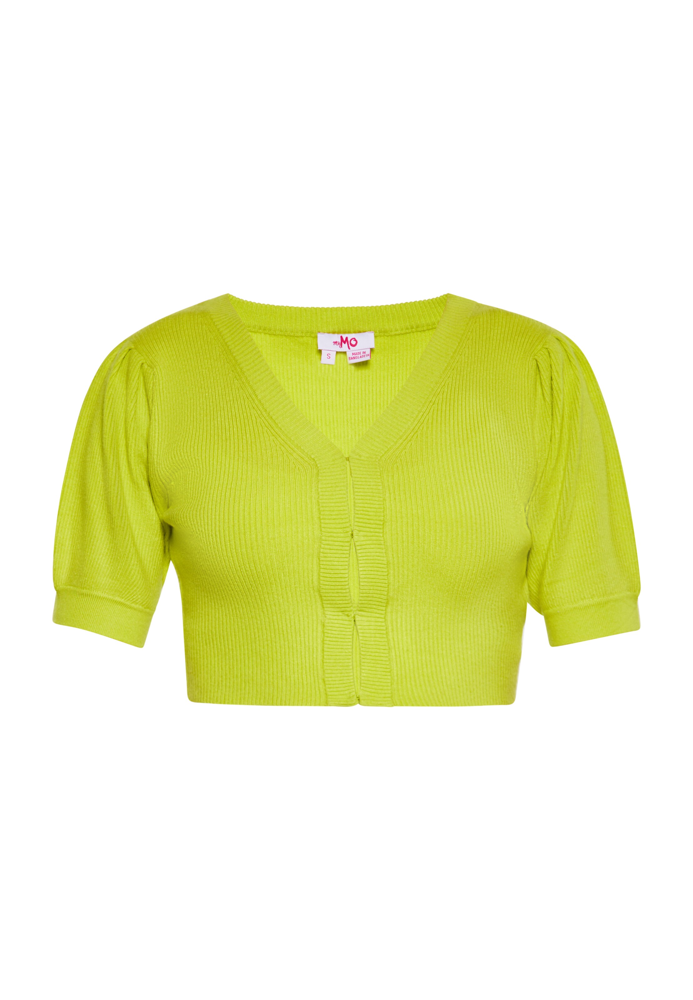 MYMO Πλεκτή ζακέτα σε πράσινο: μπροστά