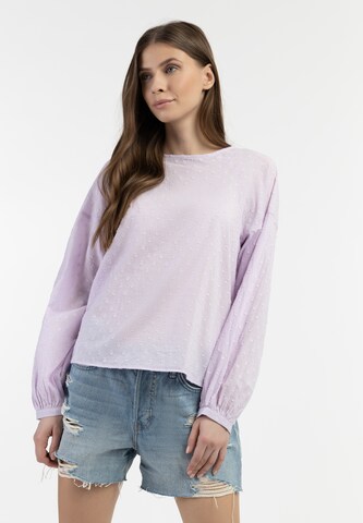 Camicia da donna 'Abrel' di DreiMaster Vintage in lilla: frontale