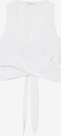 Haut Pull&Bear en blanc : devant