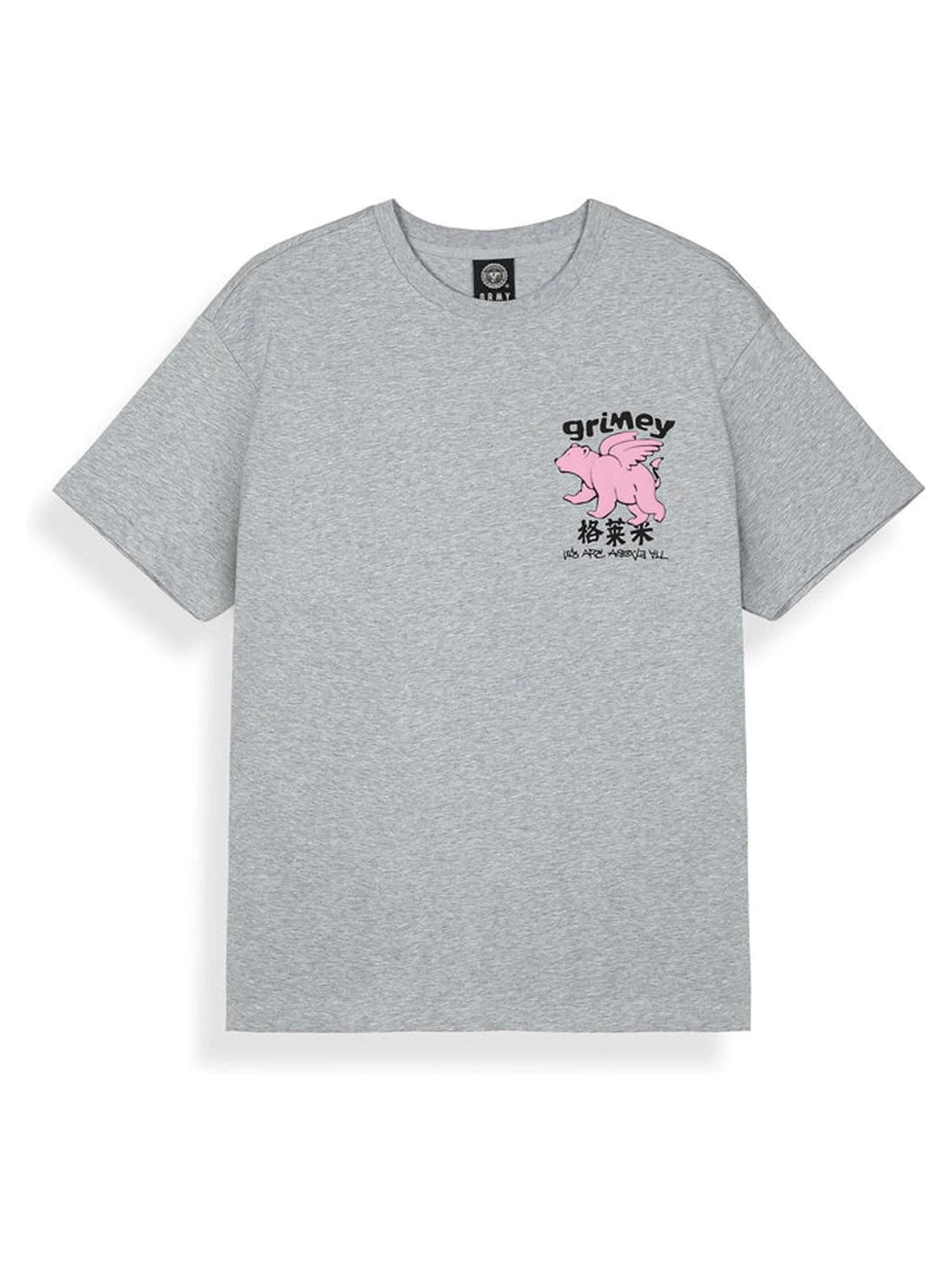 Grimey - Camiseta 'Camiseta grimey gris concreat jungle we are above all regular tee' en gris: frente