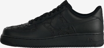 Nike SportswearNiske tenisice 'Nike Air Force 1 '07' - crna boja: prednji dio