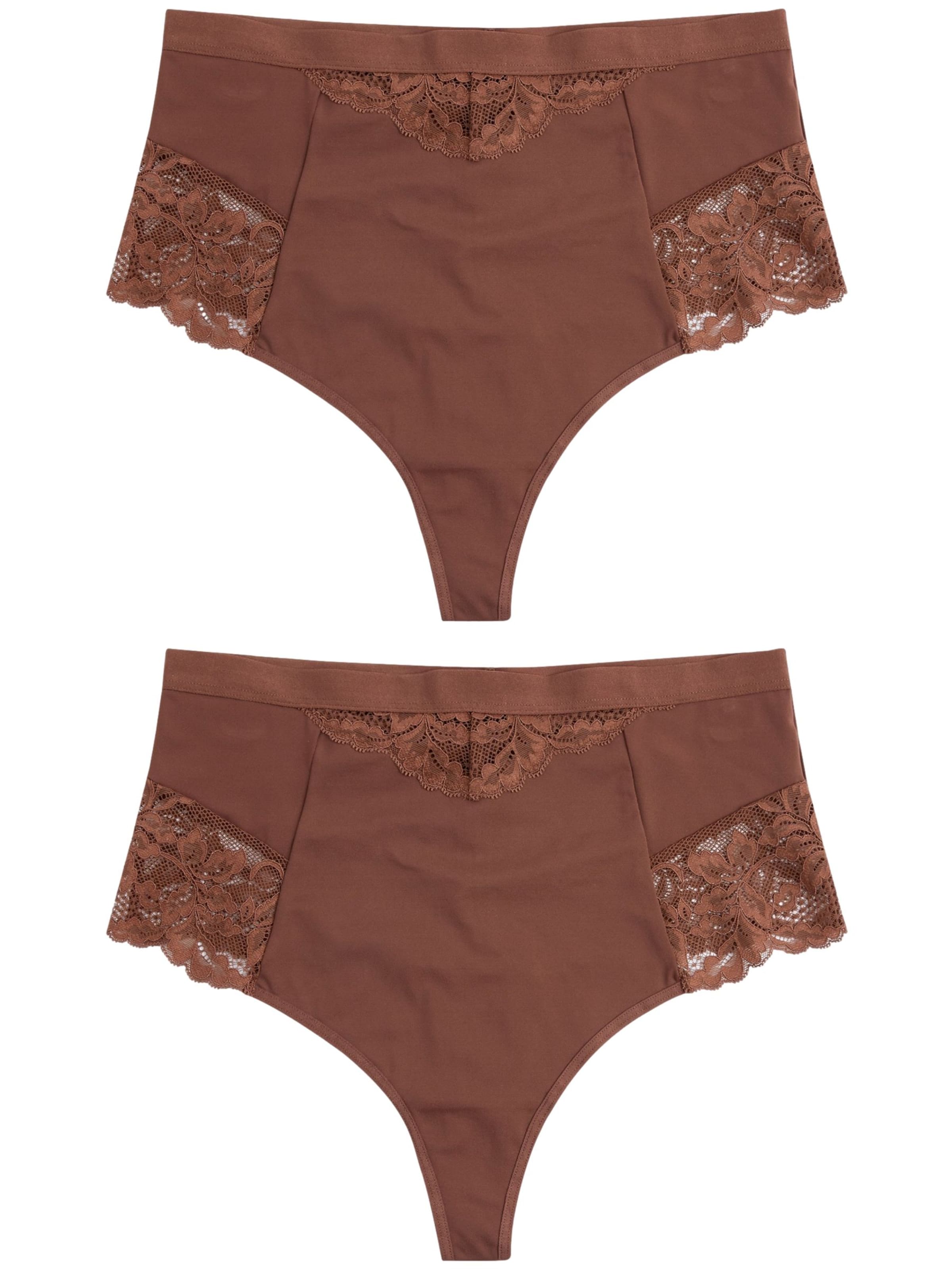 Next Majtki modelujące w kolorze brązowy: przód