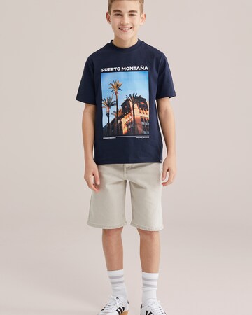WE Fashion Тениска в синьо