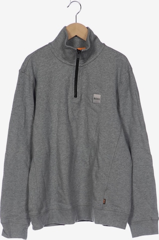 BOSS Orange Sweatshirt & Zip-Up Hoodie in L in Grey: front