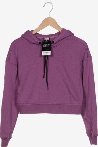 Urban Classics Sweatshirt & Zip-Up Hoodie in S in Purple: front