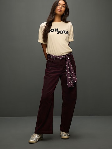 Next Wide leg Broek in Rood