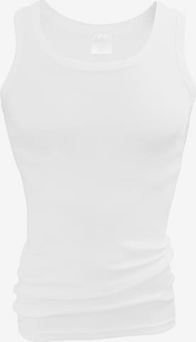 Maillot de corps Clark Crown en blanc : devant