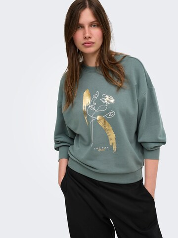 ONLY Sweatshirt 'ONLBrooky' i grön