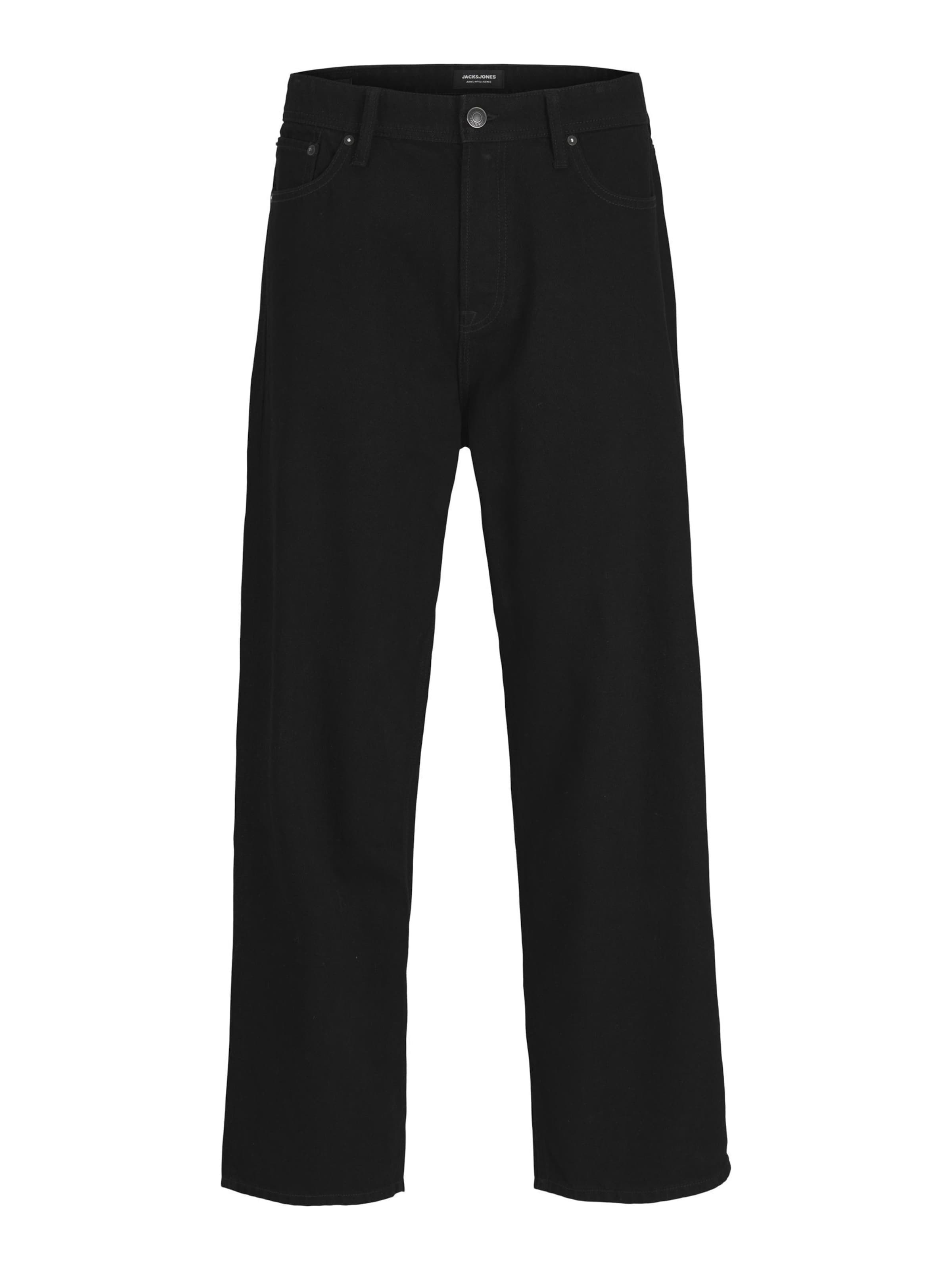 JACK & JONESBaggy Traperice 'JJIALEX JJORIGINAL' - crna boja: prednji dio