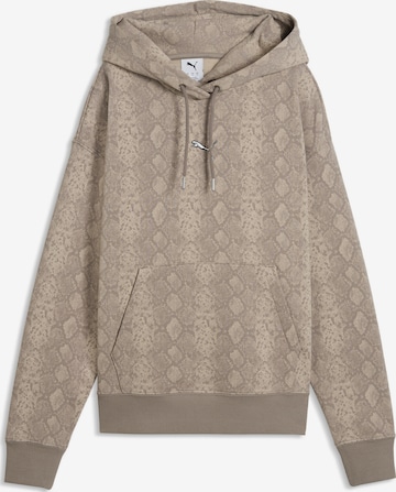 Sweat-shirt 'Snake Pack' PUMA en beige : devant