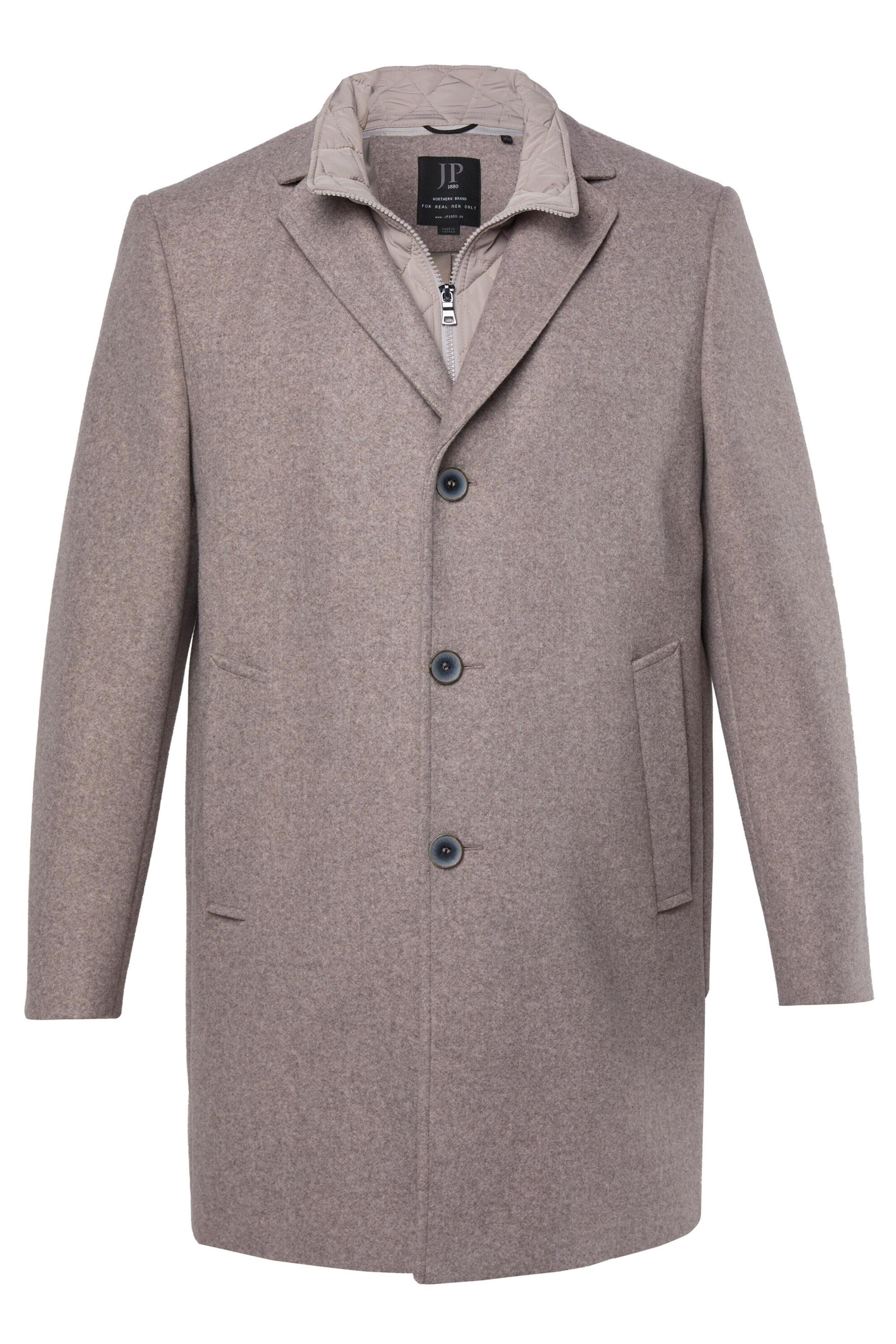 JP1880 Between-Seasons Coat in Beige: front