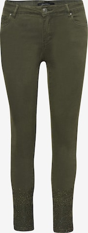 KOROSHI Regular Jeans in Groen: voorkant