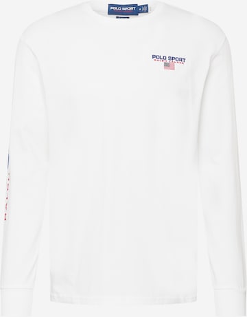 T-Shirt Polo Ralph Lauren en blanc : devant