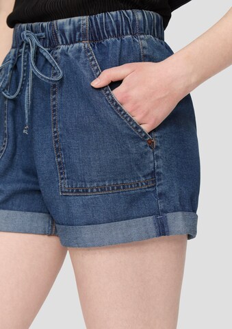 QS Regular Shorts in Blau