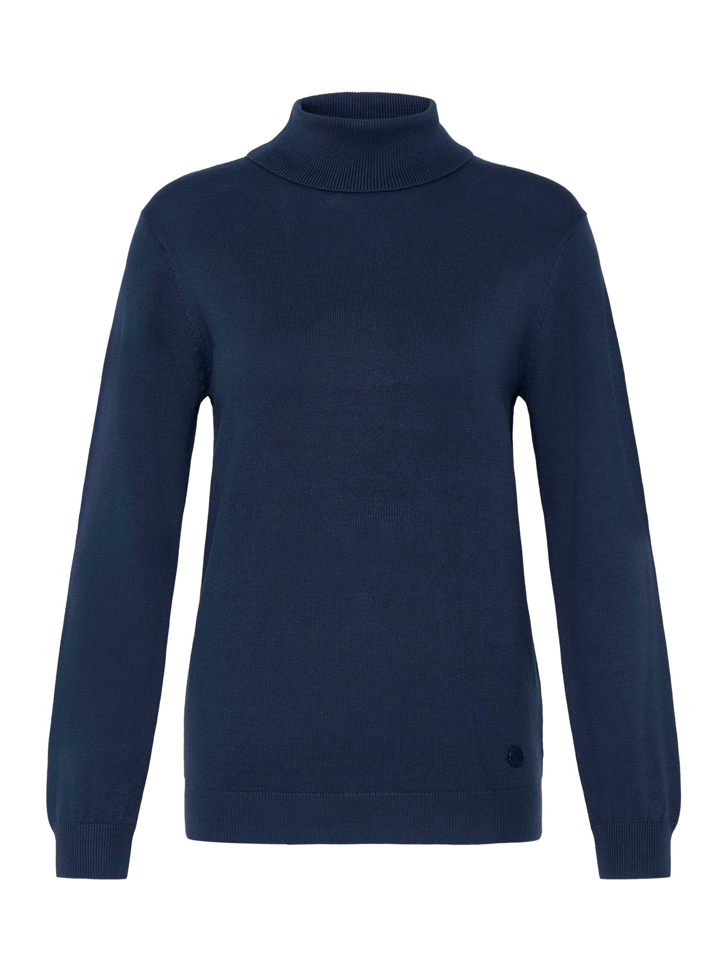 Oxmo Rollkragenpullover ' OXAIDA ROLLNECK ' in Blau: Vorderseite