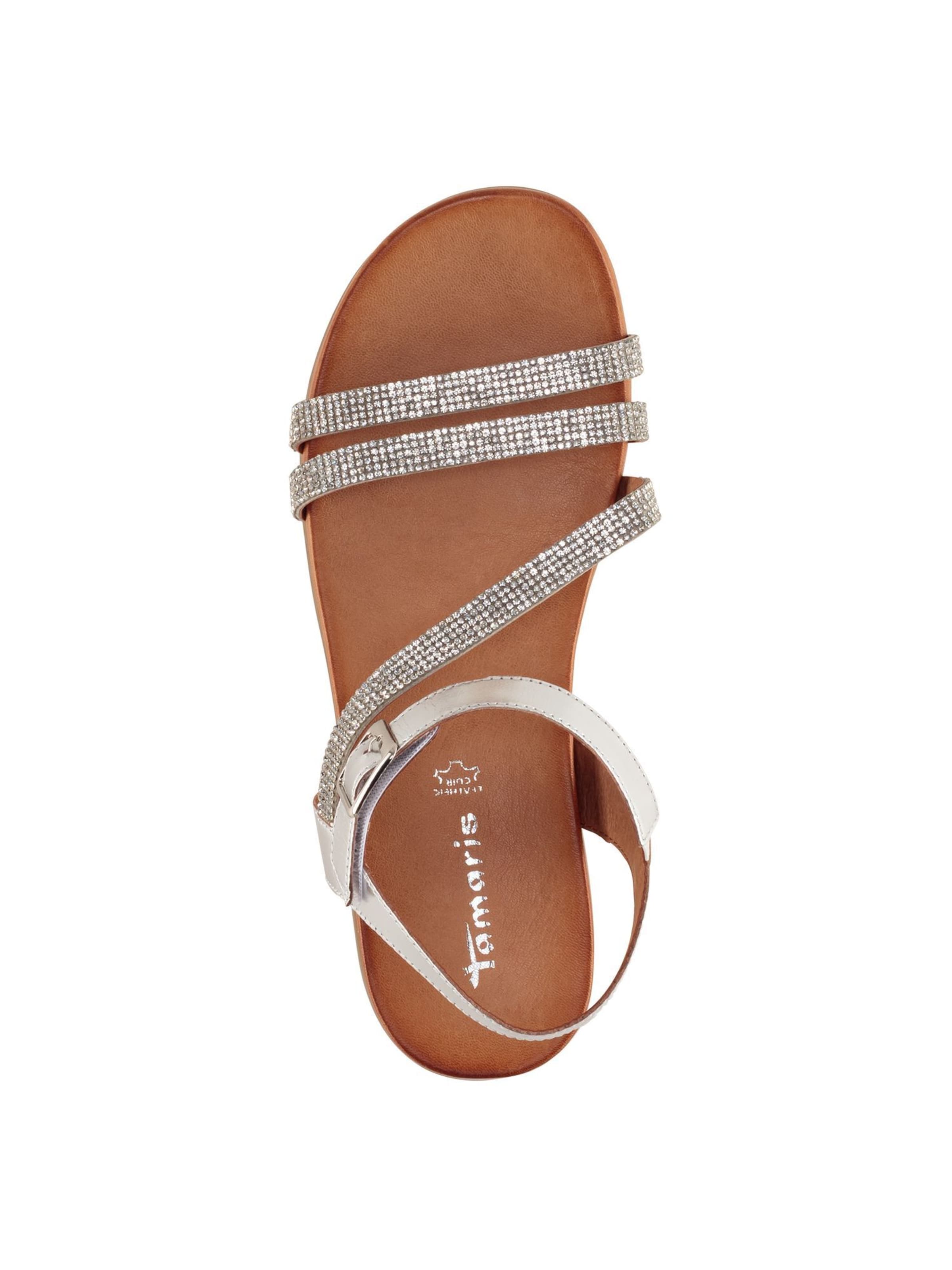 Tamaris Strap sandal in Silver