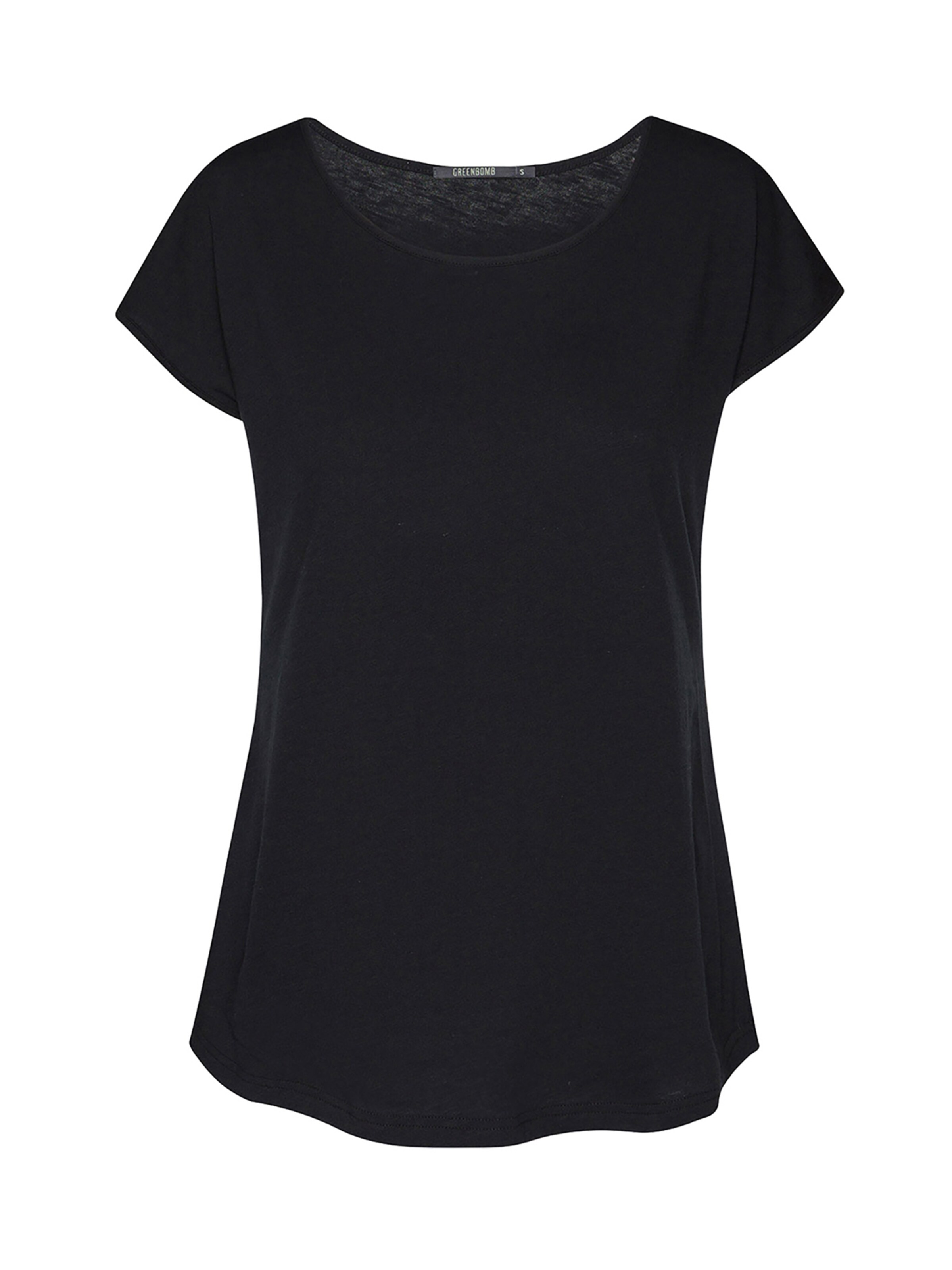 Maglietta di GREENBOMB in nero: frontale