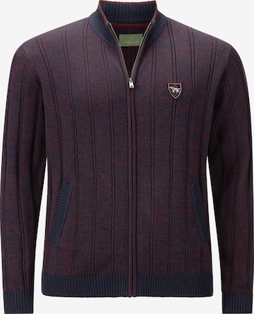 Charles Colby Knit Cardigan ' Duke Haganson ' in Blue: front