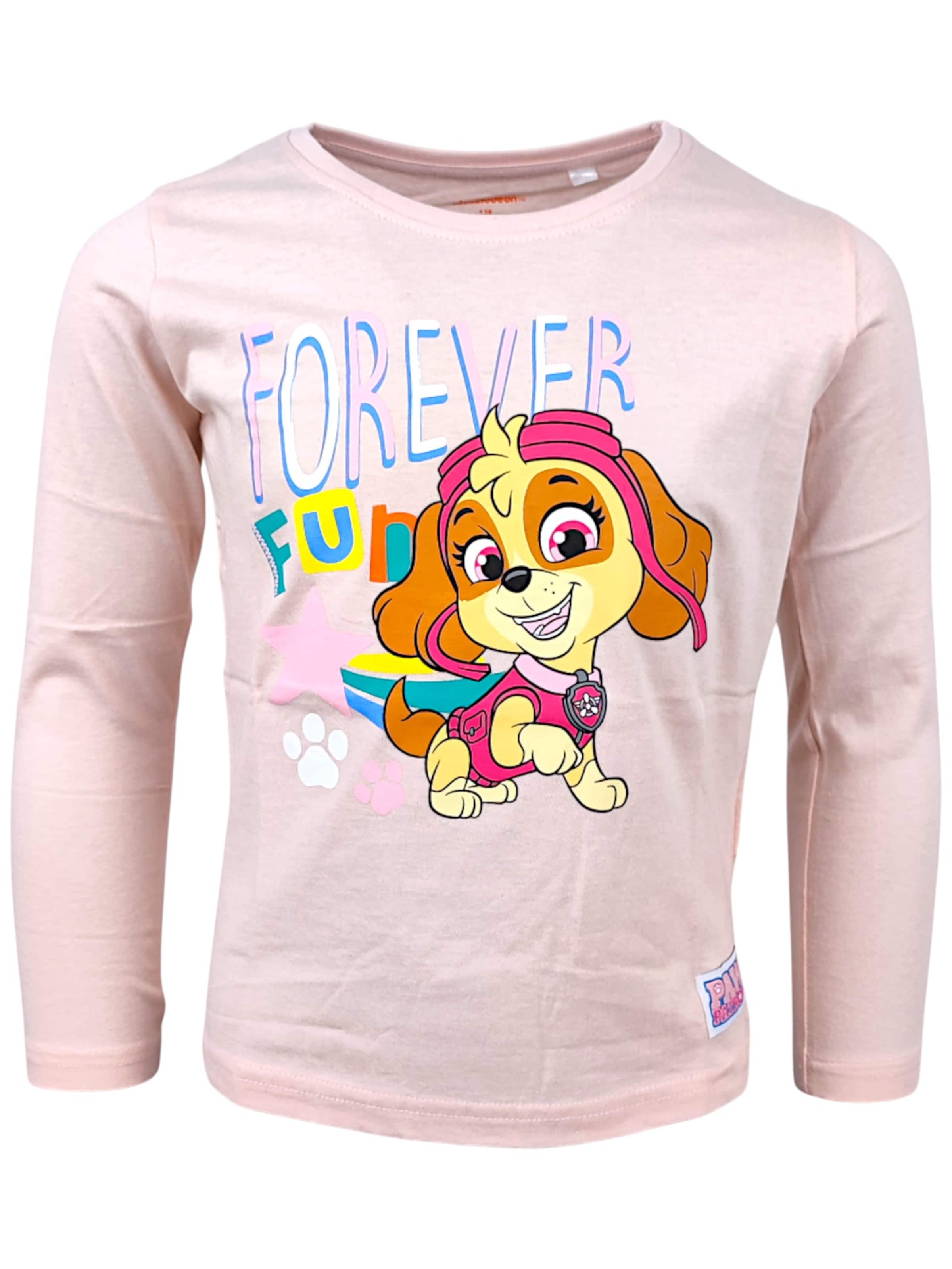Paw Patrol Shirt 'Langarmshirt Skye'‌‌‌‌ in Pink: Vorderseite