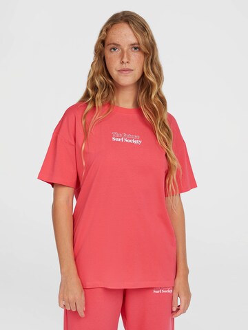 Maglietta 'Future Surf Society' di O'NEILL in rosa: frontale