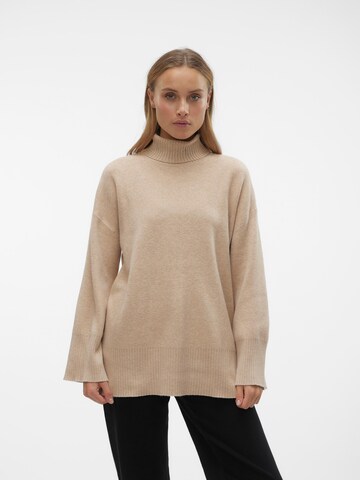 VERO MODA Sweater 'Gold Needle' in Beige: front