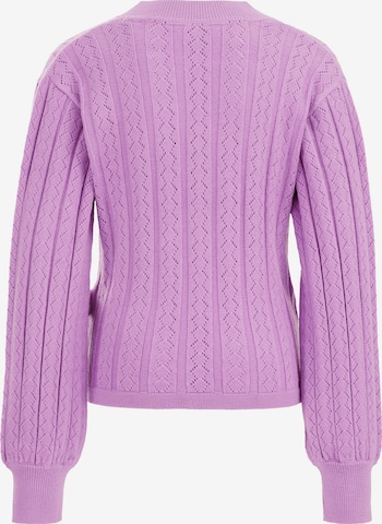 WE Fashion Knit cardigan in Purple