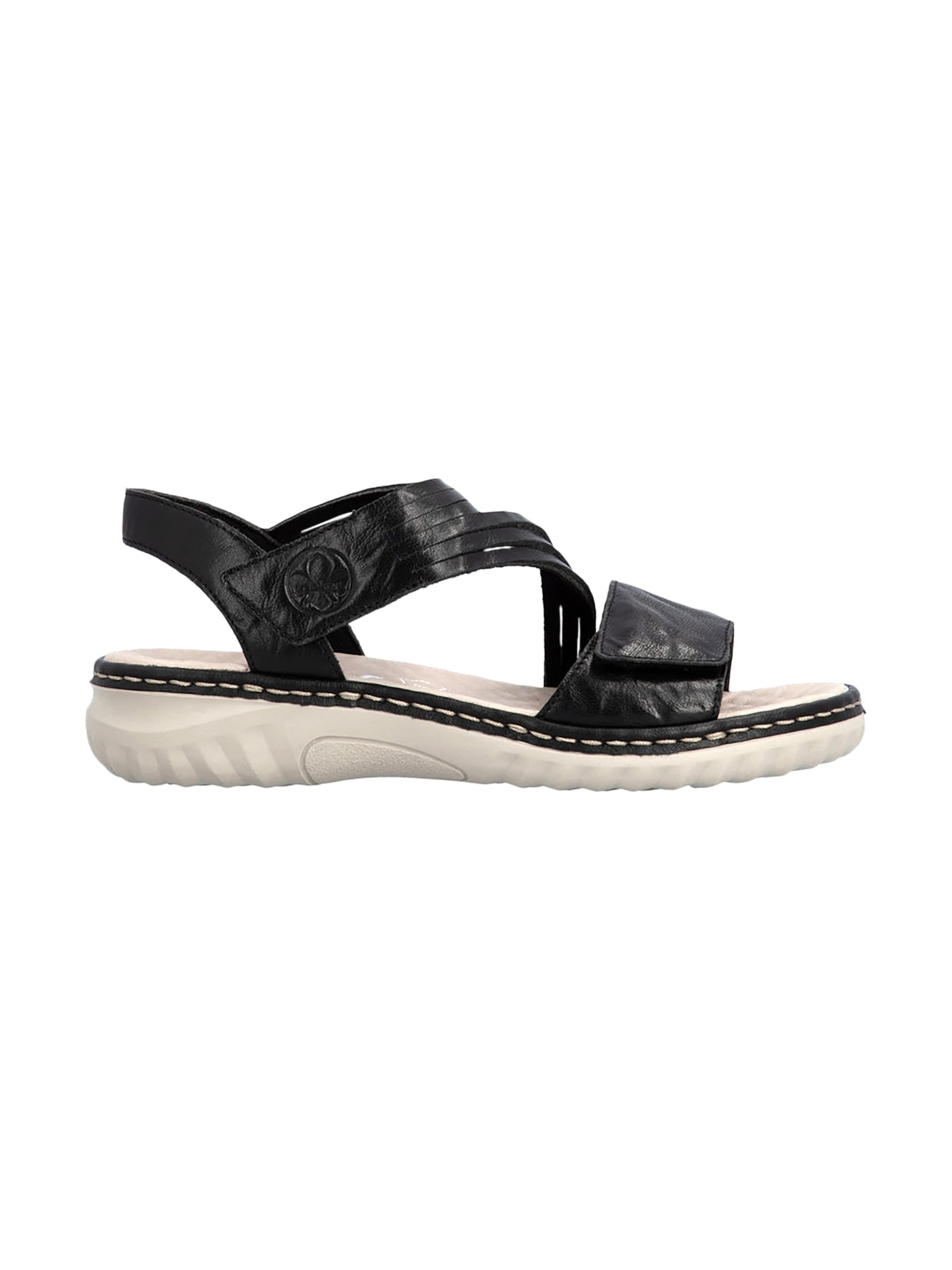 Rieker Sandaal 'Ledersandalen' in Zwart