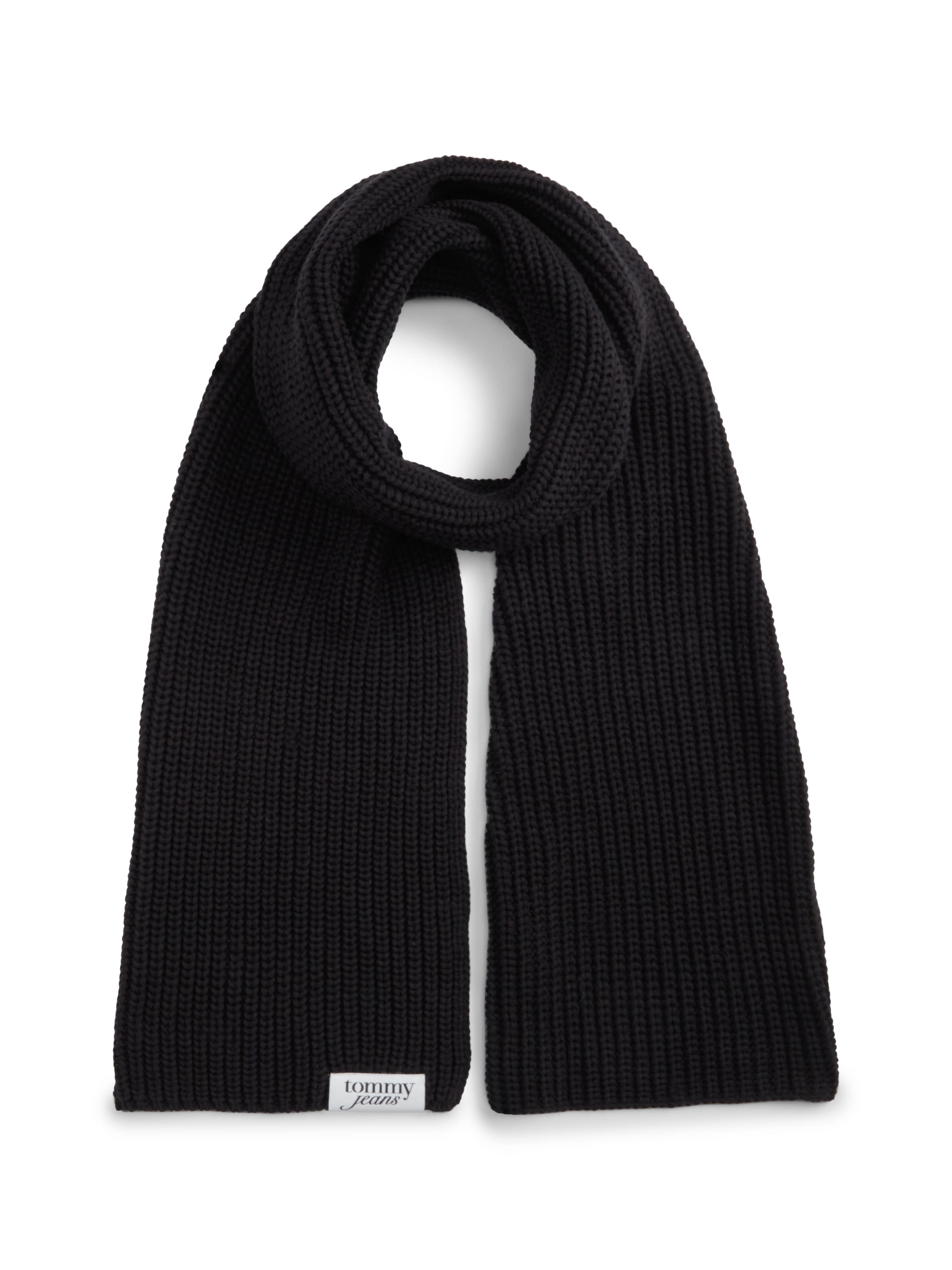 Tommy Jeans Scarf in Black: front