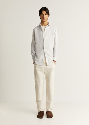 Scalpers Regular fit Skjorta 'Icon Fancy ' i vit: framsida