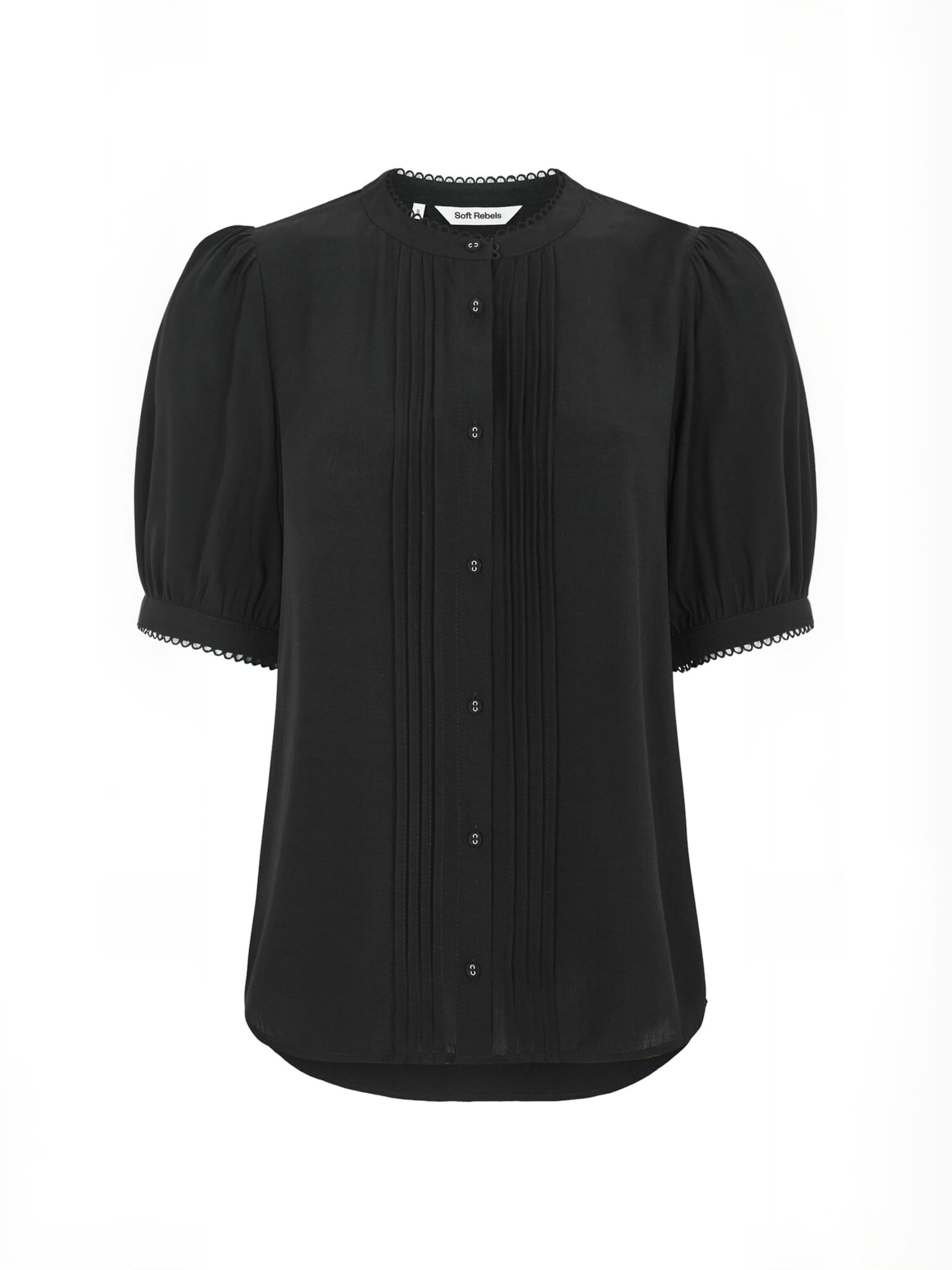 T-shirt ' SRLima ' Soft Rebels en noir : devant