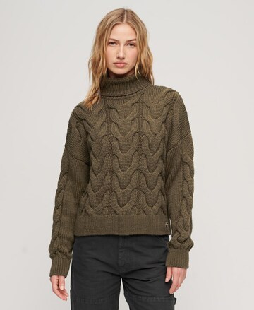 Superdry Sweater in Green: front