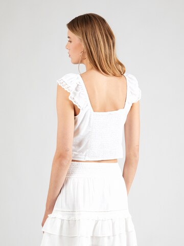 Gina Tricot Blusentop in Weiß