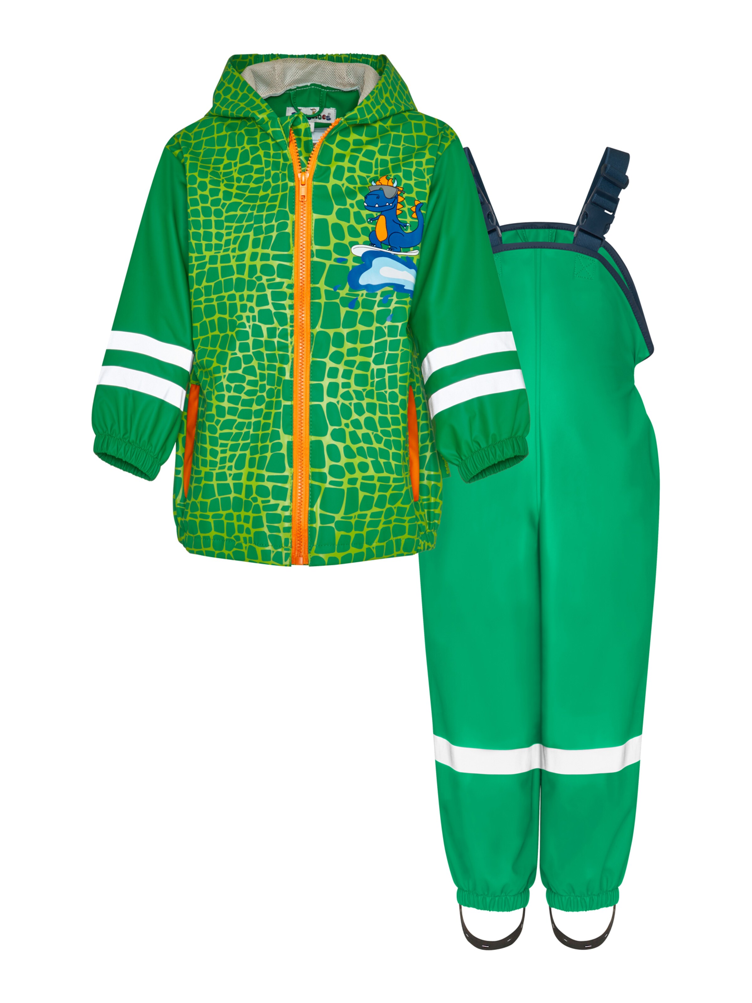 PLAYSHOES Traje funcional 'Dino' en azul / verde / naranja / blanco, Vista del producto