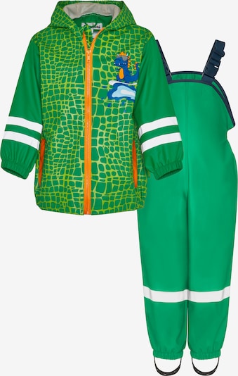 PLAYSHOES Toiminnallinen puku 'Dino' värissä sininen / vihreä / oranssi / valkoinen, Tuotenäkymä