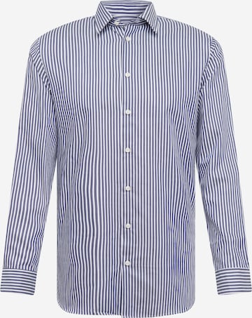 Chemise 'SLHEthan' SELECTED en bleu : devant